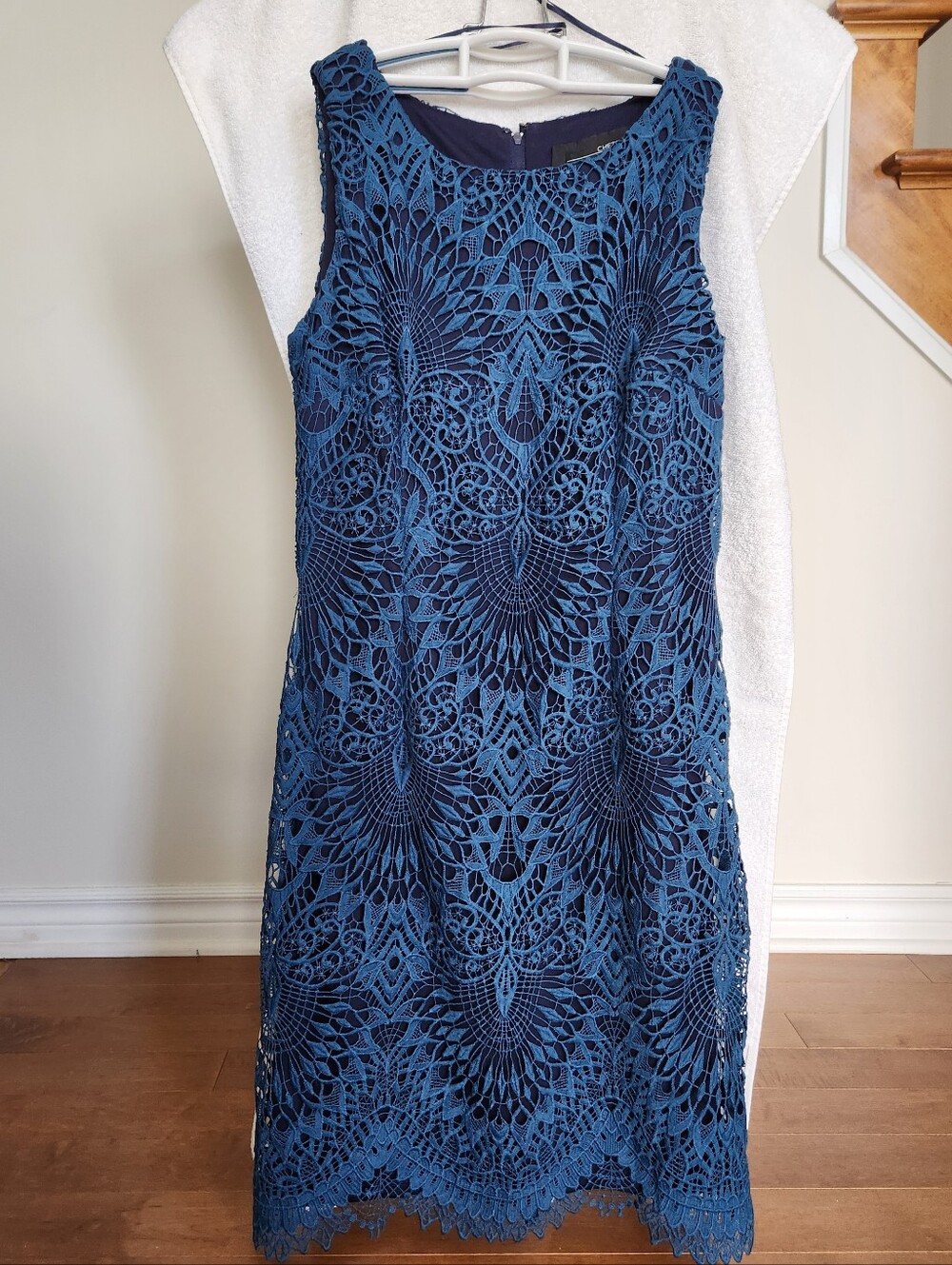 Beautiful CHETTA B. Blue Lace Dress